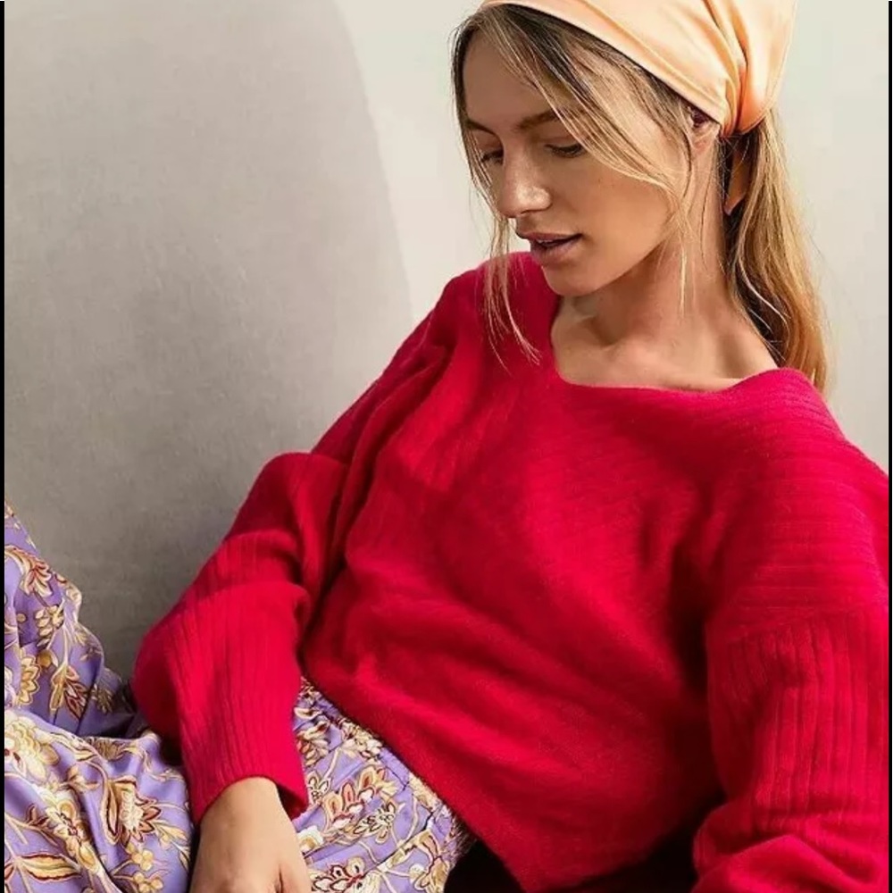 Free People Elias V Neck Cashmere Sweater